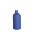 Wholesale Empty 4oz 120ml 8oz 250ml Blue Color Sprayed Round Beverage Glass Bottles For Cough Syrup